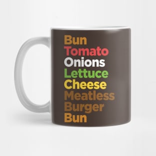 Meatless Burger Vegetarian Vegan Mug